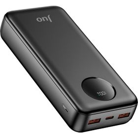 Juo 20000 mAh 22.5W Siyah Dijital Led Ekranlı Taşınabilir Hızlı Şarj Cihazı Powerbank