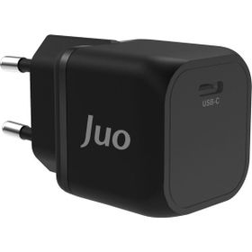 Juo 20W GaN USB-C iPhone ve iPad ve Android Uyumlu PD QC4.0 Type-C Siyah Hızlı Şarj Cihazı