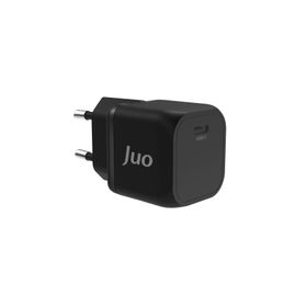 Juo 20W GaN USB-C iPhone ve iPad ve Android Uyumlu PD QC4.0 Type-C Siyah Hızlı Şarj Cihazı