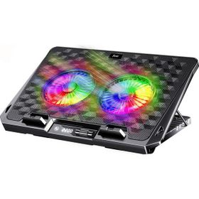 Juo 2200 RPM RGB Işıklı Gaming Çift Fan LED Laptop Soğutucu Stand