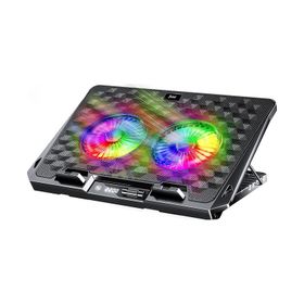 Juo 2200 RPM RGB Işıklı Gaming Çift Fan LED Laptop Soğutucu Stand