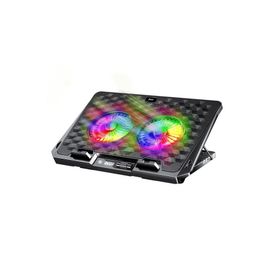Juo 2200 RPM RGB Işıklı Gaming Çift Fan LED Laptop Soğutucu Stand