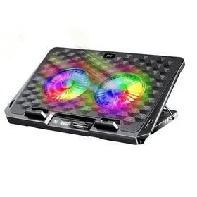 Juo 2200 RPM RGB Işıklı Gaming Çift Fan LED Laptop Soğutucu Stand