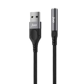 Juo 3.5 mm USB-A to Jack Kulaklık Mikrofon Aux Dönüştürücü Harici Ses Kartı