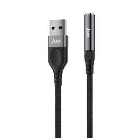 Juo 3.5 mm USB-A to Jack Kulaklık Mikrofon Aux Dönüştürücü Harici Ses Kartı