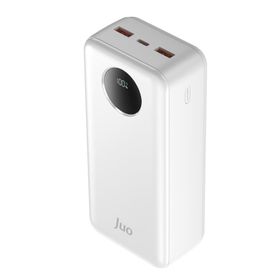 Juo 30.000 mAh 22.5W Beyaz Dijital Led Ekranlı Taşınabilir Hızlı Şarj Cihazı Powerbank