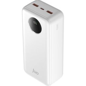 Juo 30.000 mAh 22.5W Beyaz Dijital Led Ekranlı Taşınabilir Hızlı Şarj Cihazı Powerbank