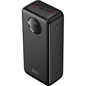 Juo 30.000 mAh 22.5W Siyah Dijital Led Ekranlı Taşınabilir Hızlı Şarj Cihazı Powerbank