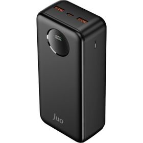 Juo 30.000 mAh 22.5W Siyah Dijital Led Ekranlı Taşınabilir Hızlı Şarj Cihazı Powerbank