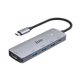 Juo 5 GBPS 100W 4K 60 Hz HDMI USB 3.2 Type-C Çoklayıcı Hub