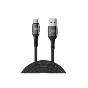 Juo 66W USB-A to Type-C Örgülü 1 mt Hızlı Şarj ve Data Kablosu