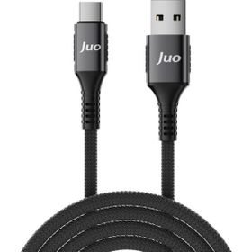 Juo 66W USB-A to Type-C Örgülü 2 mt Hızlı Şarj ve Data Kablosu