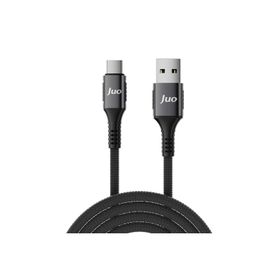 Juo 66W USB-A to Type-C Örgülü 2 mt Hızlı Şarj ve Data Kablosu