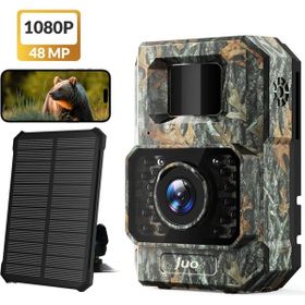 Juo 850WS Güneş Enerjili 48 MP Full HD WiFi Hareket Sensörlü Gece Görüşlü IP66 Su Geçirmez Fotokapan