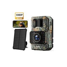 Juo 850WS Güneş Enerjili 48 MP Full HD WiFi Hareket Sensörlü Gece Görüşlü IP66 Su Geçirmez Fotokapan