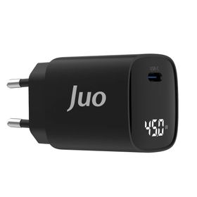 Juo GAN 45W Type-C iPad Android Notebook Uyumlu PD Led Ekranlı Şarj Aleti