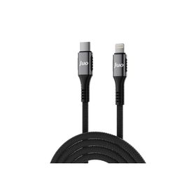 Juo iPhone iPad 27W USB Type-C to Lightning 1 mt Örgülü Hızlı Şarj ve Data Kablosu