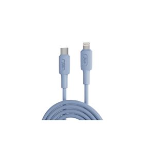 Juo iPhone iPad 27W USB Type-C to Lightning Mavi 1 mt Silikon Hızlı Şarj ve Data Kablosu