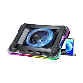 Juo Yeti 2200RPM RGB Işıklı Led Display Gaming Laptop Notebook Soğutucu Standı