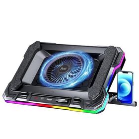 Juo Yeti 2200RPM RGB Işıklı Led Display Gaming Laptop Notebook Soğutucu Standı