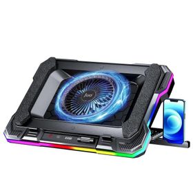 Juo Yeti 2200RPM RGB Işıklı Led Display Gaming Laptop Notebook Soğutucu Standı