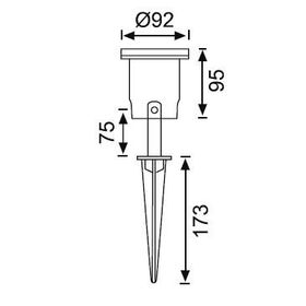 Jupiter JG654 Kazıklı Bahçe Spotu