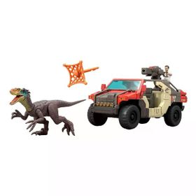 Jurassic World JGB59 Fırlatma ve Savaş Aracı Figürlü Oyun Seti