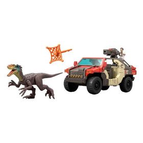 Jurassic World JGB59 Fırlatma ve Savaş Aracı Figürlü Oyun Seti