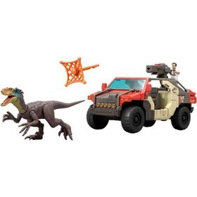 Jurassic World JGB59 Fırlatma ve Savaş Aracı Figürlü Oyun Seti