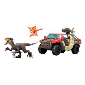 Jurassic World JGB59 Fırlatma ve Savaş Aracı Figürlü Oyun Seti