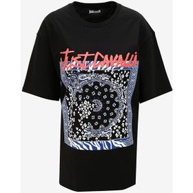 Just Cavalli 75OAHF04 Siyah Erkek T-shirt