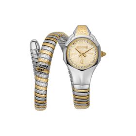 Just Cavalli Jc1l354m0055 Altın Rengi Metalik Gri Çelik Kadın Kol Saati