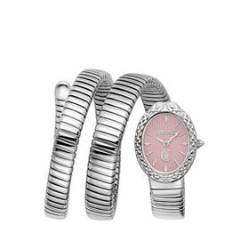 Just Cavalli Jc1l391m0015 Gri Ornato Snake Metalik Çelik Kadın Kol Saati