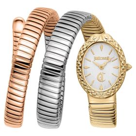 Just Cavalli Jc1l391m0065 Altın Rengi Metali Gri Rose Gold Çelik Kadın Kol Saati