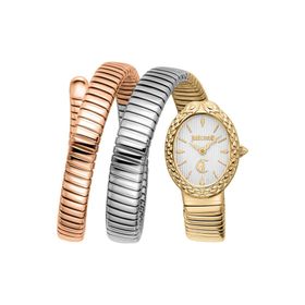 Just Cavalli Jc1l391m0065 Altın Rengi Metali Gri Rose Gold Çelik Kadın Kol Saati