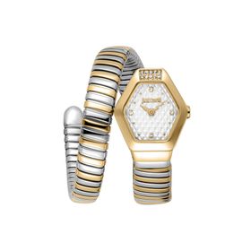Just Cavalli Jc1l394m0055 Lunara Altın Rengi Metalik Gri Çelik Kadın Kol Saati
