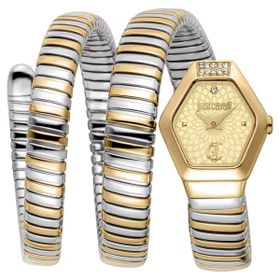 Just Cavalli Jc1l395m0055 Altın Rengi Metalik Gri Çelik Kadın Kol Saati