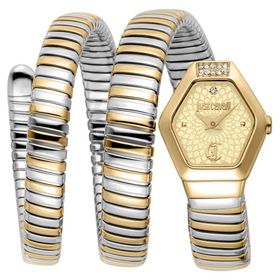 Just Cavalli Jc1l395m0055 Altın Rengi Metalik Gri Çelik Kadın Kol Saati
