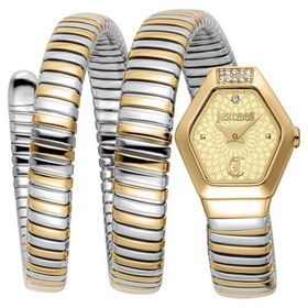 Just Cavalli Jc1l395m0055 Altın Rengi Metalik Gri Çelik Kadın Kol Saati