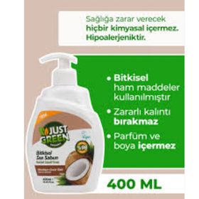 Just Green Organic Hindistan Cevizli 400 ml Sıvı Sabun