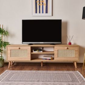 Just Home 160 cm Safir Meşe 2 Kapaklı Hazeran TV Ünitesi