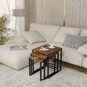 Just Home Arda 50 cm Ceviz Zigon Sehpa