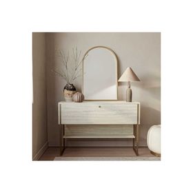 Just Home Artemis 80x30x120 cm Traverten Altın Dresuar