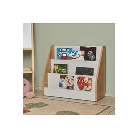 Just Home Beyaz Safir Meşe Ada Çocuk Odası Montessori Kitaplık