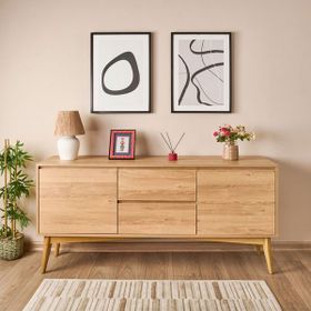Just Home Newham Karina Meşe Naturel 82x45x170 cm Konsol