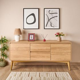 Just Home Newham Karina Meşe Naturel 82x45x170 cm Konsol