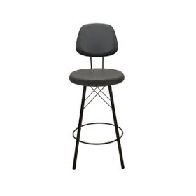 Just Home Soho Siyah 102,5x38x38 cm Metal Bar Taburesi