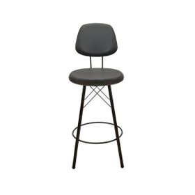Just Home Soho Siyah 102,5x38x38 cm Metal Bar Taburesi