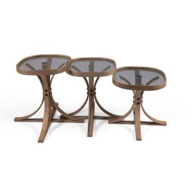 Just Home Suave Ceviz Füme 42 cm Zigon Sehpa
