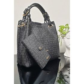 Just Polo 2180-GD 7177P Siyah Kadın Omuz Çantası